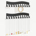 Wall Necklace Organizer Holder, Wall Mounted Jewelry Hanging Storage for Necklaces, Black Display Hanger