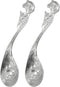 2Pcs Cereal Spoon 18/10 Stainless Steel Soup Spoon with Soccer Shape Embossed, 6.69inch Service Spoon and Bottle Opener
