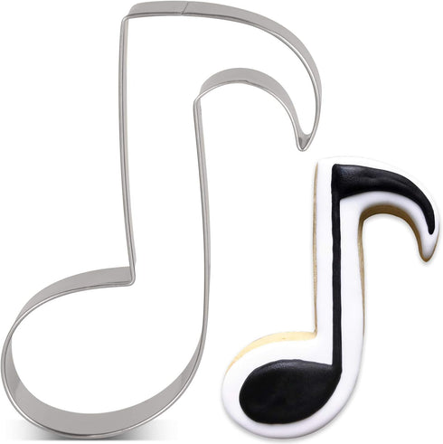 LILIAO Music Note Cookie Cutter - 3.2 x 4.2 inches Stainless Steel Music Biscuit Fondant Cutter