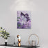 Farmhouse Butterfly Wall Art, Purple Bathroom Decor, Canvas Prints for Bedroom Living Room 12"x16"