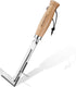 WORKPRO Crack Weeder, 12" Stainless Steel Crevice Tool with Beech Wood Handle for Garden Lawn