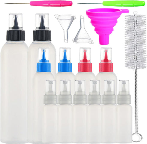 Squeeze Writer Bottles - Decorating Supplies Icing Bottle Applicator for Cookies, Cake, and Baking, 16pcs