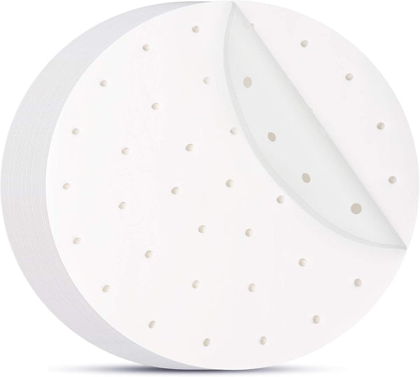Beasea 11 Inch Air Fryer Parchment Paper, 200pcs Disposable Liners for Air Fryer and Steaming Basket