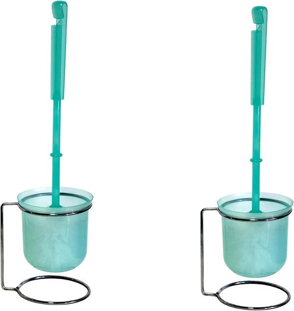 Dependable Industries Inc. Essentials Set - 2 Toilet Brush Sets in Mint Green