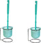 Dependable Industries Inc. Essentials Set - 2 Toilet Brush Sets in Mint Green