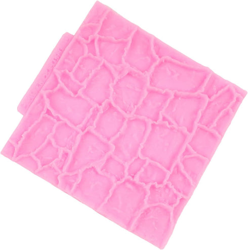 Brick Texture Silicone Molds, Chocolate Fondant Mold for Cake Decoration, Cupcake Topper, Polymer Clay