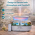 Dreamlax 10 7 Rain Humidifiers for Bedroom Cool Mist Essential Oil Diffuser, White Noise Machine with Nature Sounds