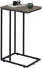WLIVE Small Side Table, C Shaped End Table for Couch, Sofa and