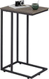 WLIVE Small Side Table, C Shaped End Table for Couch, Sofa and