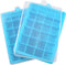 Ice Cube Tray, Silicone Square Ice Trays Easy Release Stackable Mold with Removable Lid, 24 Cavity (2 Pack)