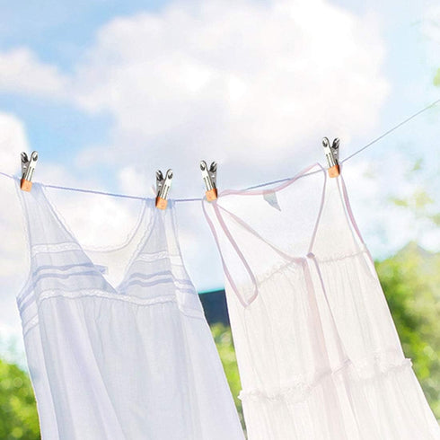 Stainless Steel Clothes Pins, 30 Packs Metal Beach Towel Clips, Heavy Duty Close Pins for Hanging Towel Clamp
