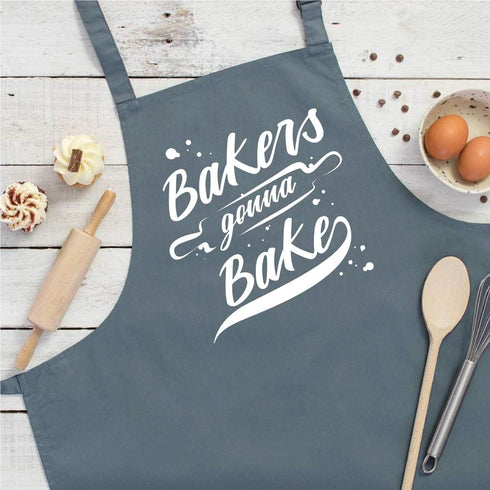 Funny Baking Aprons for Women Men, Cute Kitchen Cooking Apron with 2 Pockets, Gifts for Bakers