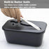 LERIYUFS Countertop, Plastic Butter Dish with Lid for Large Butter Container, Butter Dish with Lid and Knife, Airtight