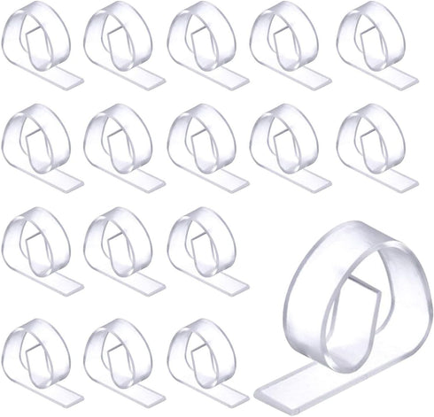 Clear Plastic Tablecloth Clips - Table Cover Cloth Clamps for Home Party Picnic, Set of 50