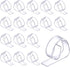 Clear Plastic Tablecloth Clips - Table Cover Cloth Clamps for Home Party Picnic, Set of 50