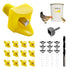 Chicken Waterer Nipples, Horizontal Side Mount, Anti-Leak Automatic Water System for Poultry,