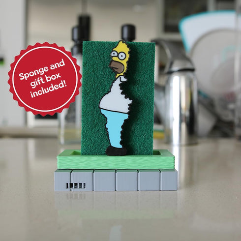 Quibblix 3D Homer Simpson Bush Meme Sponge Holder | Funny Kitchen Accessory | Unique Gift for Simpsons Fans | Printed |
