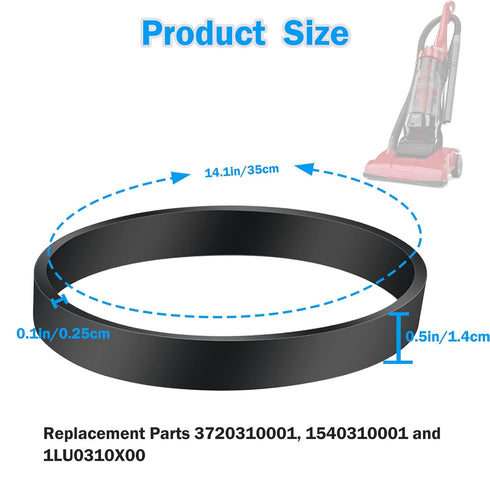 Vacuum Belt Replacement for Dirt Devil Style 4/5, Compatible with Models: 3720310001, 1540310001