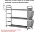 3 7-9 Closet, Tier Shoe Rack with Side Pockets, Shoe Organizer Space Saver Storage for Pairs Shoes Storage Shelf Sturdy