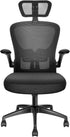 BESPORTBLE Adjustable Office Chair Headrest Attachment, Black Mesh Nylon Frame Universal Head Support Cushion