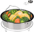 Secura Stainless Steel Electric Pressure Cooker, 6-quart, Steam Rack Steamer Basket Insert Set