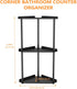3 Counter Countertop FLE Tier Corner Bathroom Organizer, Corner Shelf,Makeup Organizer and Storage for Bathroom