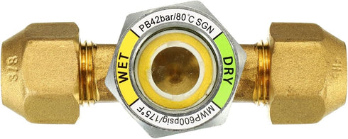 PATIKIL 3/8 x 3/8 SAE Universal Sight Glass, Liquid Moisture Indicator for Air Conditioning HVAC Refrigeration