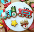 3-Pc. Set Ann Clark Train Railroad Cookie Cutters (Train Engine, Caboose, Railroad Crossing Sign) Made in USA