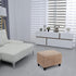 SHEKAKO Velvet Ottoman Cover, Stretch Footstools Covers, Plush Foot Stool Slipcover, Removable Footrest Stool Sofa