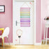 JEVUVU Pink Room Decor for Teen Girls Aesthetic, Cute Bedroom Wall Decor for Baby Girl, Boho Rainbow Wall Art Signs
