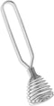Silver 8 Inch Stainless Steel Spring Whisk - Mini French Coil Whisk for Stirring, Baking, Cooking