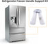 DA61-07540A Freezer Door Handle Support Kit - Compatible with Refrigerator Freezer Door Fridge Handle for AP5578979 3160453 PS4145181 DA67-02787A 6009-001526 2029618 PS4133423 3298044