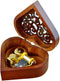 WESTONETEK Vintage Heart Shaped Wood Carved Musical Box Gift for Christmas, Birthday, Valentine's Day - You are My