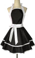 Violet Mist Retro Aprons for Women, Cute 50s Vintage Black Lady Apron, Adjustable Bid Waist Kitchen Gift