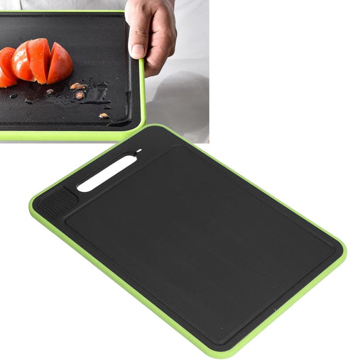 Doublesided Cutting Board Multifunctional NonSlip Aluminum Alloy Cutting Board With Kitchen Knife Sharpener by Fdit
