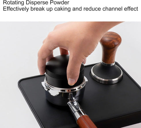 Coffee Needle Distributor, 21 Needles Coffee Cloth Powder Stirrer with Base and Stainless Steel Needle Tool
