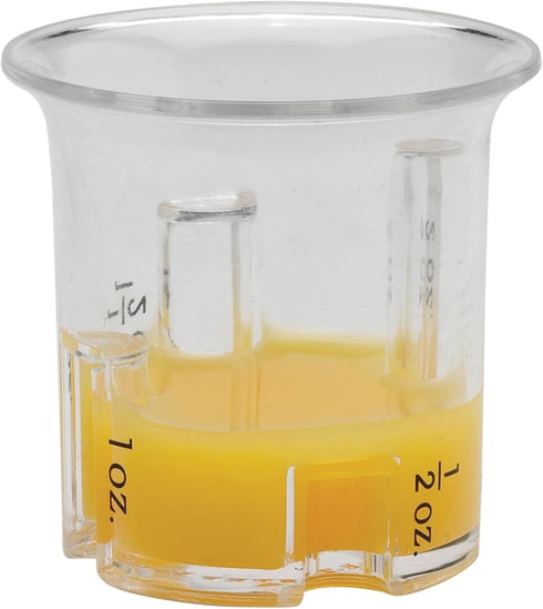 HIC Kitchen E-Z 4-Step Multi Measure Bar Cocktail Jigger, 0.5 to 2-Ounces