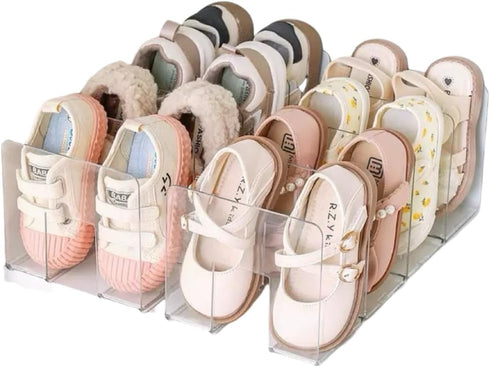 Clear Acrylic Shoe Rack for Kids 2 Pack Clothing Drawer Organizer Baby