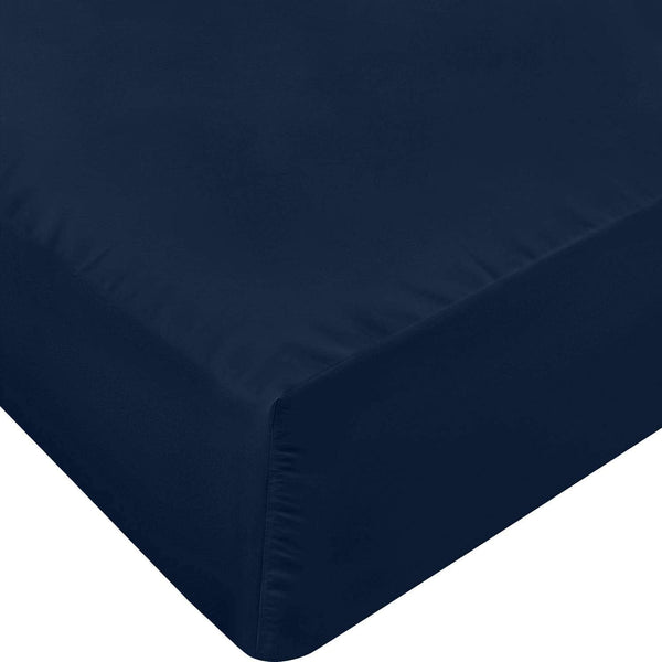 Utopia Bedding Queen Fitted Sheet - Navy - Deep Pocket - Soft Microfiber - 1 Bottom Sheet Only