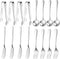 Cheese Butter Spreader Knife Set, 16 Pieces Charcuterie Accessories, Stainless Steel Spreader Knives, Mini Serving