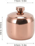 Stainless Steel Seasoning Box, Condiment Pot Set with Lid for Salt, Pepper, Sugar Jar for Home Restaurant, 3.3 x 2.4in