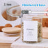 20 Thicken(2.4mm) 4oz 131 Glass Spice Jars with Bamboo Lids - Pcs Airtight Seasoning Containers with Waterproof