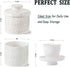 COPORISO Countertop, 6.7 OZ, Ceramic Butter Crock with Lid, French Butter Dish with Water Line for Butter Keeper