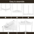 2 Orimade Rustproof Tier Floor Standing Corner Shower Caddy Organizer, Plastic Metal Splicing Floor Corner Shelf Rack