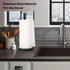 Black Paper Towel Holder Stand with Heavy Weighted Stainless Steel Base, Free Standing Holder, Matte Black