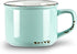 Abbott Collection Green Enamel Look Stoneware Cappuccino Cup