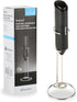1 Restaurantware-Restpresso Electric Milk Frother, Battery-Operated Electric Foam Maker - With Stand, Stainless Steel