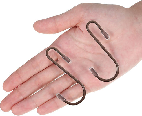 Hotop 36 Pieces S Hooks for Hanging, 2.4 Inch Heavy Duty Non Slip Metal Hanger for Kitchen, Closet, Bathroom