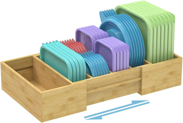 Retro Shaw Large Expandable Kitchen Lids Organizer for Cabinet, Covers, Pantry, Drawer