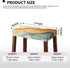 2 Pack Bar Stool Seat Covers - Pastel Amber Colors, Rectangle Stretchy Vanity Chair Slipcover, Washable Soft Stool